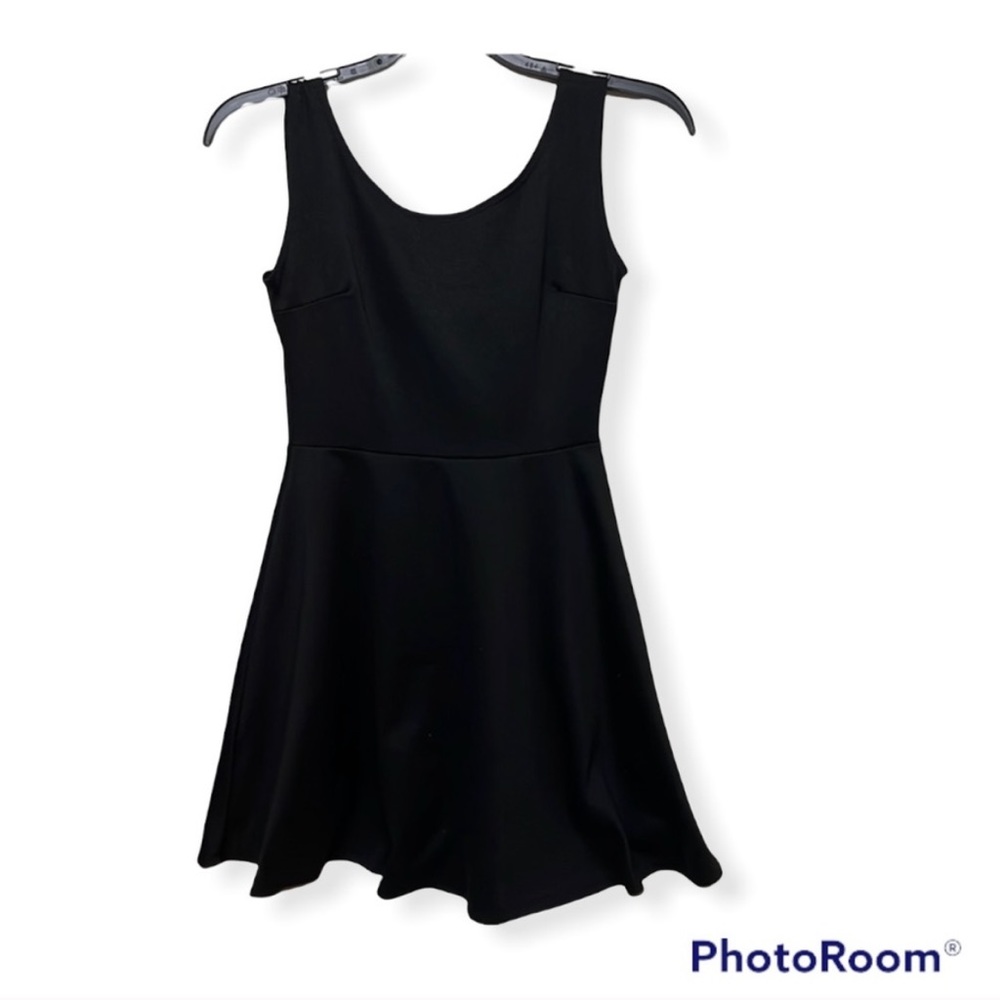 Black A-Line Mini Tank Dress S, XS